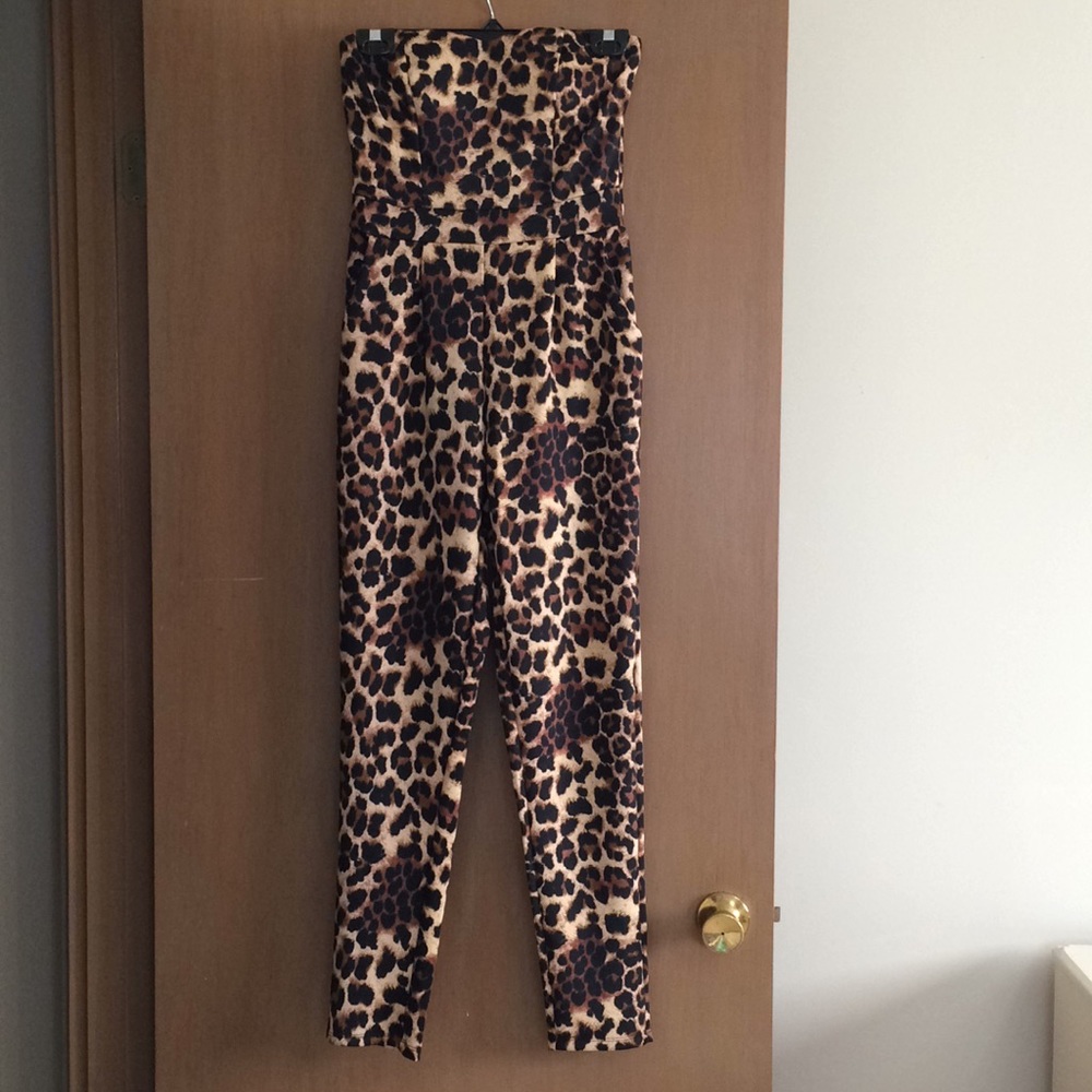NWOT Venus leopard jumpsuit